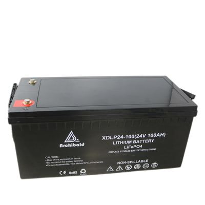 Thuyền Pin Lifepo4 24v 100ah OEM / ODM Tuổi thọ dài